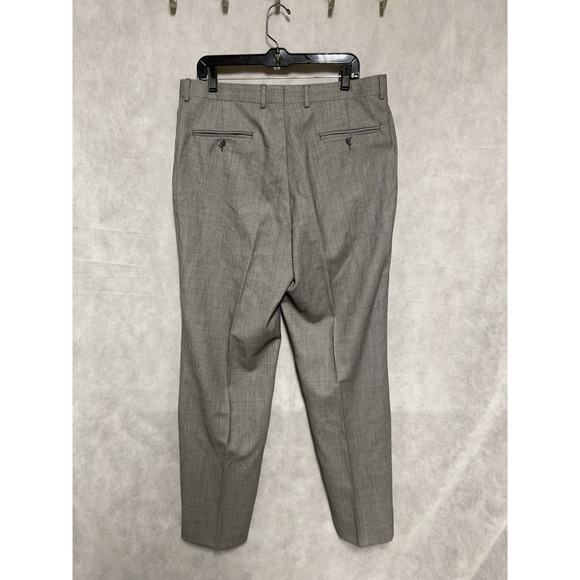 Jack Victor Suit Men 41L Gray Birds Eye Wool Flannel Academia Pants 35x33.5 Luxe - Picture 16 of 16